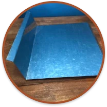 Aplicação de rufos para vedação entre telhado e parede